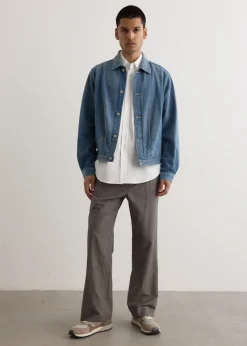 Selvedge Faded Light Denim Blouson