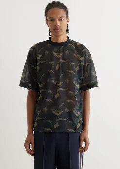 Sheer Jersey Print T-Shirt