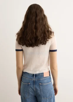 Short Sleeve V-Neck Sweater