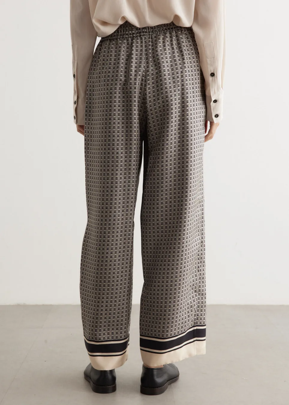 Signat Silk Gathered Pants