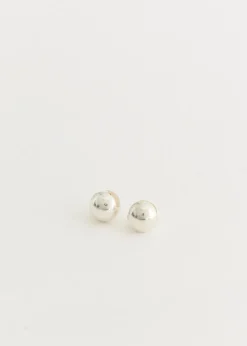 Silver Sphere earrings