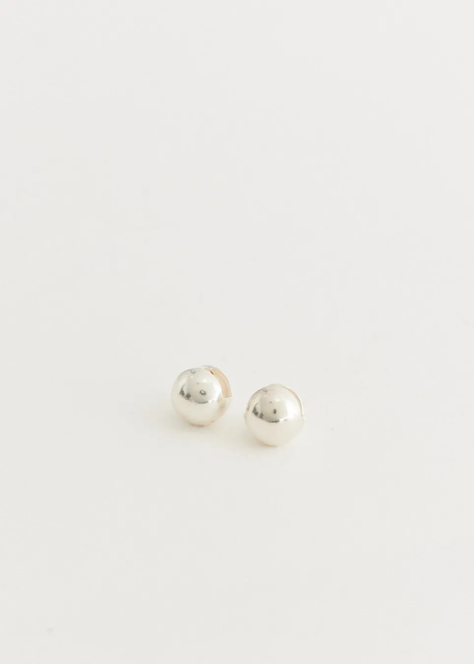 Silver Sphere earrings