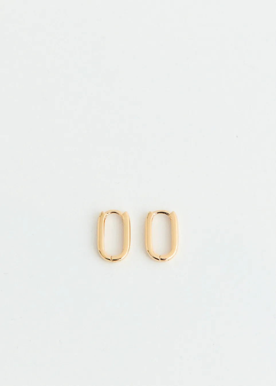 Small Oval Hoop Earrings
