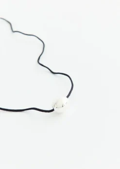 Small Silver Ellipse Necklace