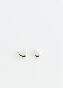 Small Voluptuous Heart Earrings