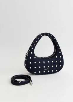 Studded Crossbody Baguette Swipe Bag