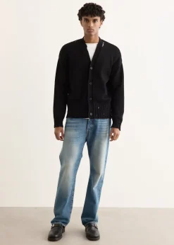 Symbol Embroidery Cardigan