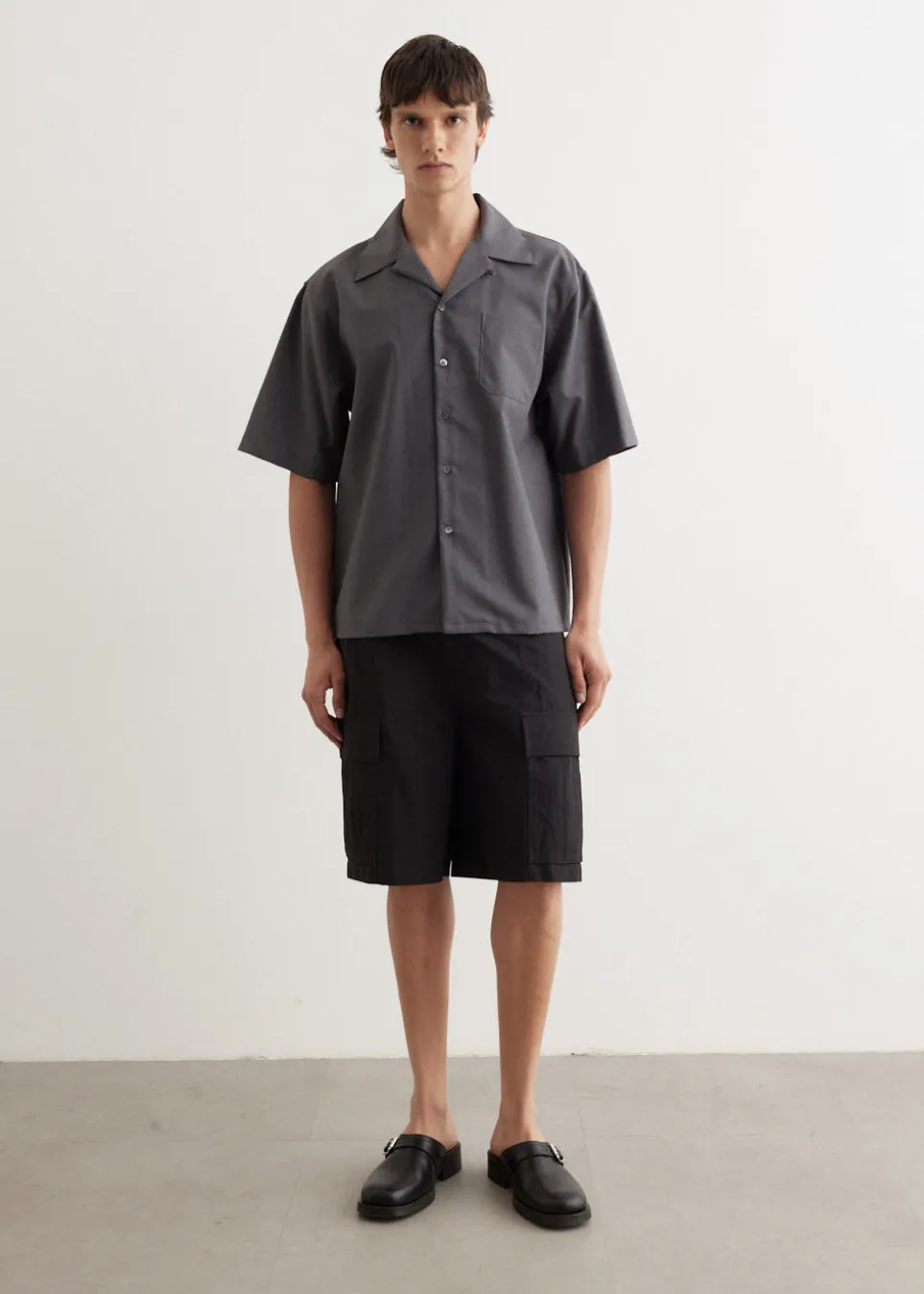 Tropical Wool Short Sleeved Shirt