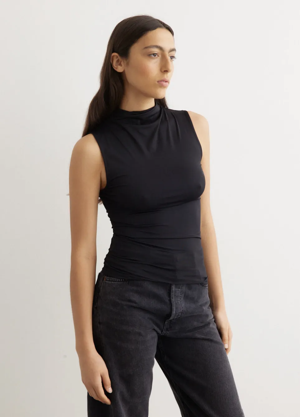 Tyne High Neck Tank Top