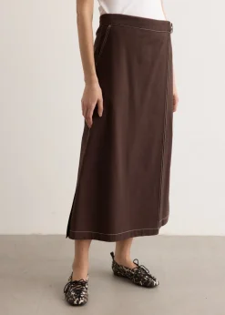 Umbra Wrap Midi Skirt