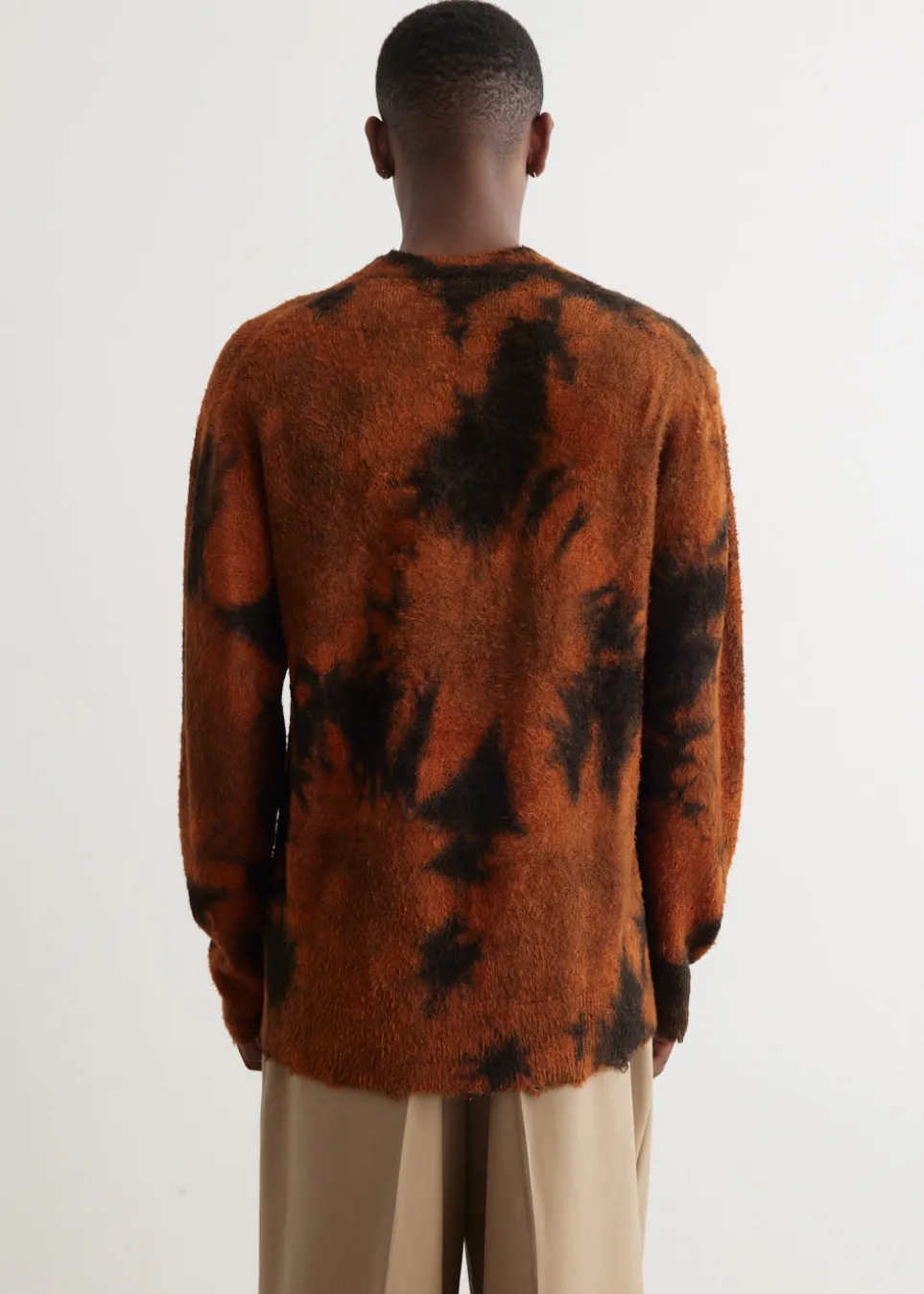 Uneven Garment Dye Crewneck Knit
