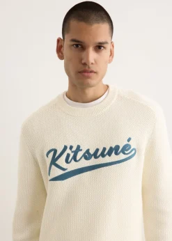 Varsity Embroidered Mesh Jumper