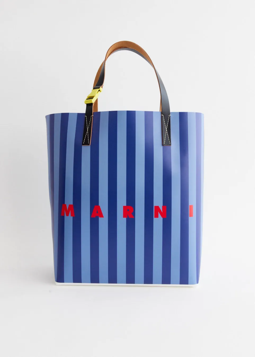 Vertical Stripe Shopping Tote Bag