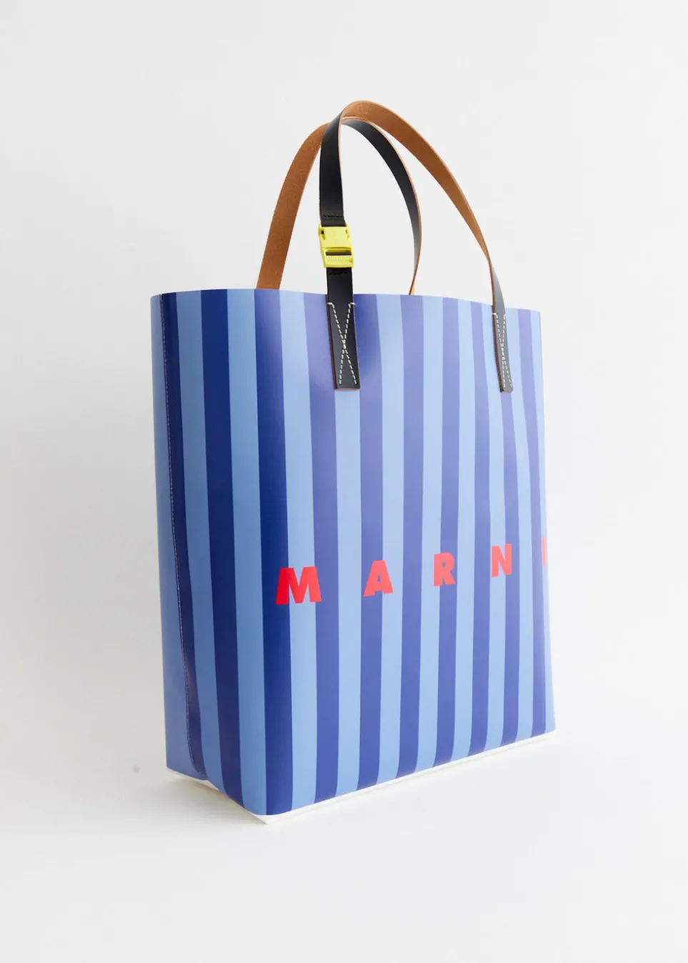 Vertical Stripe Shopping Tote Bag