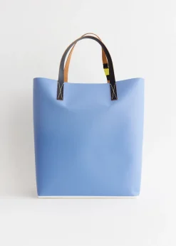 Vertical Stripe Shopping Tote Bag