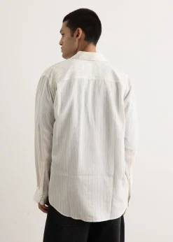 View Stripe Silk Boxy Shirt