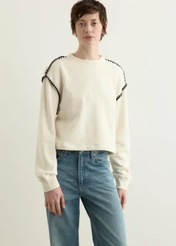 Vintage Terry Blanket Stitch Pullover