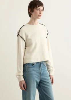 Vintage Terry Blanket Stitch Pullover