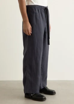 Wide Leg Linen Trousers