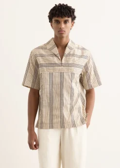 Woven Stripe Nautical Shirt