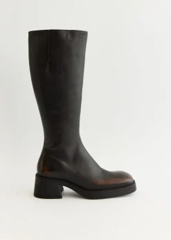 Yumi Brushed Brown Boots