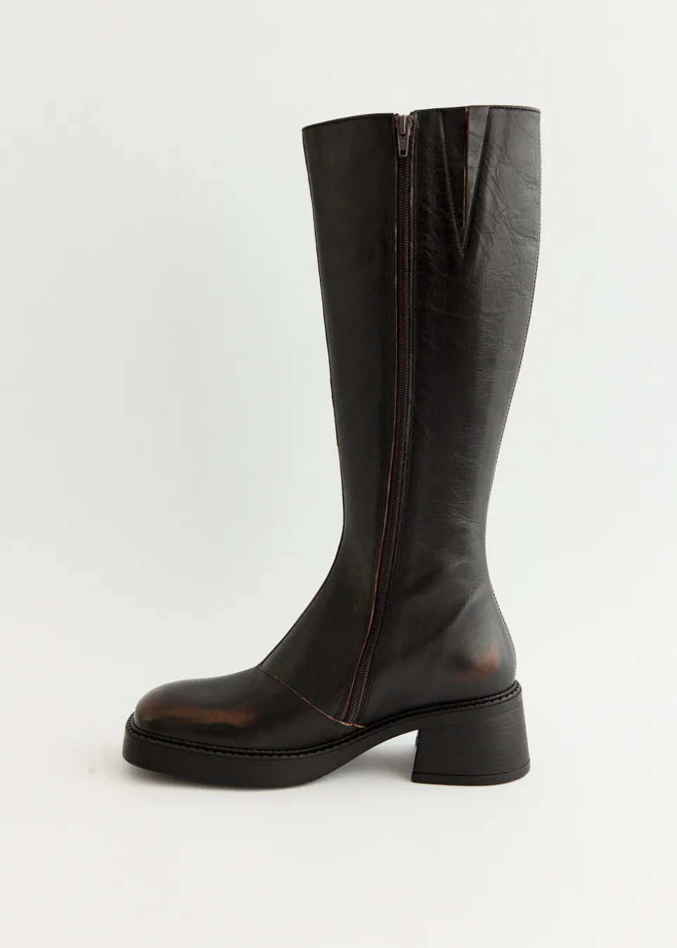 Yumi Brushed Brown Boots