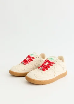 08 Canvas Raw Edge Sneakers