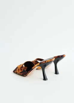 Adele Printed Flames Mules