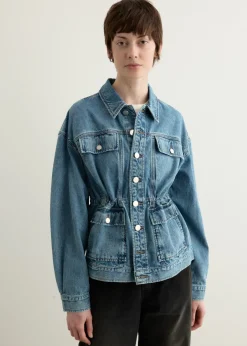 Amy Cinched Denim Trucker Jacket