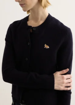 Baby Fox Patch Fitted Cardigan