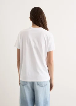 Basic Cotton Jersey Animals Relaxed T-Shirt