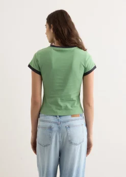 Basic Cotton Jersey Peony Baby Fit T-Shirt