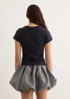 Basic Cotton Jersey Poodle Baby Fit T-Shirt