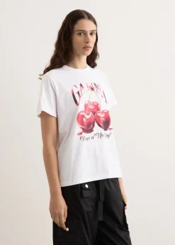 Basic Jersey Cherry Relaxed T-Shirt
