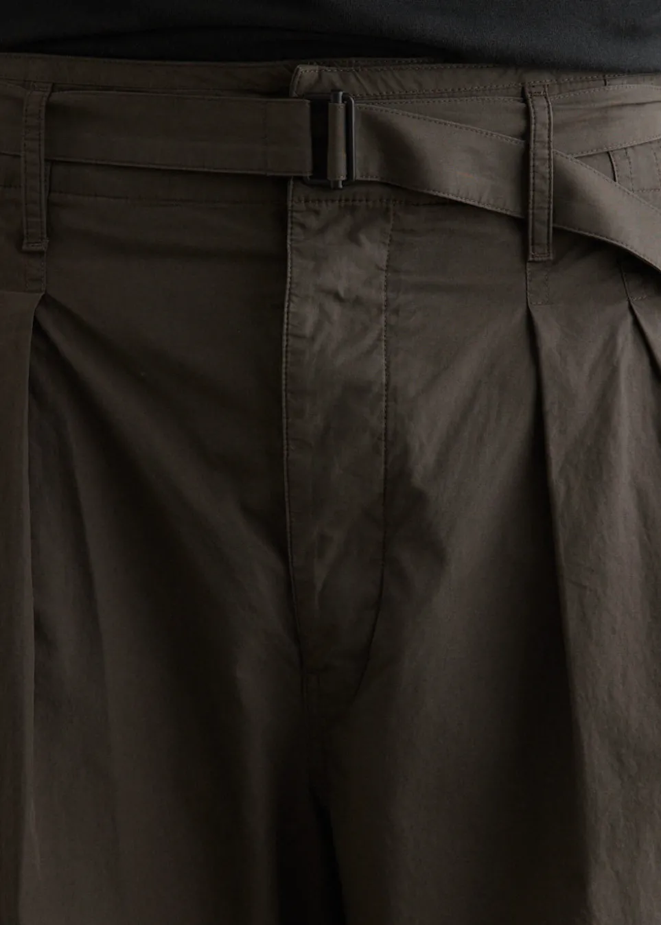 Belted Pleated Pants