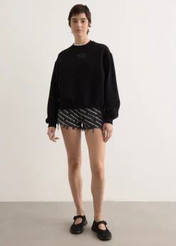 Bite Shorts with Logo Print