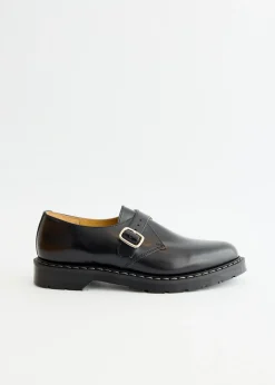 Black Hi-Shine Monk Shoes