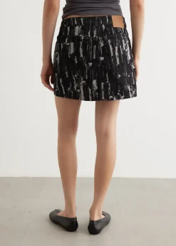 Blossom Textured Mini Skirt