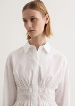 Blythe Gathered Poplin Shirt