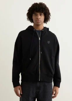 Bold Fox Head Patch Full Zip Oversized Hoodie