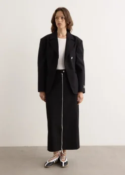 Bonded Crepe Long Skirt