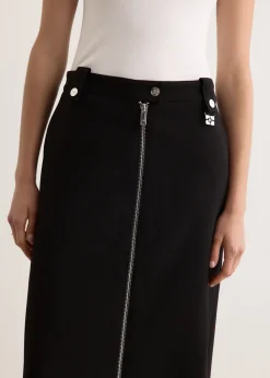 Bonded Crepe Long Skirt