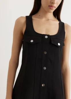 Bonded Crepe Mini Dress