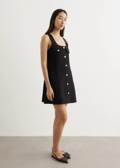 Bonded Crepe Mini Dress