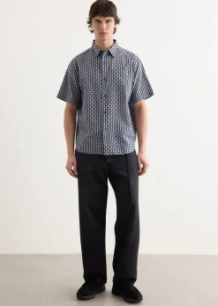 Bruce Broken Stripe Short Sleeve Shirt