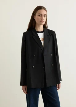 Calendered Wool Blazer