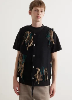 Camouflage Reversible Knit Vest