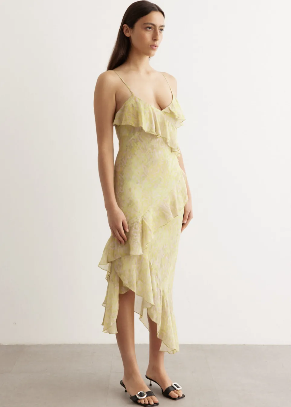 Canopy Ruffled Midi Dress