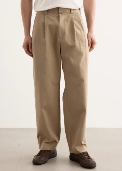 Chino Cloth Two Tuck Straight Pants