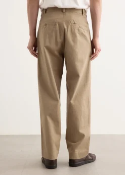 Chino Cloth Two Tuck Straight Pants